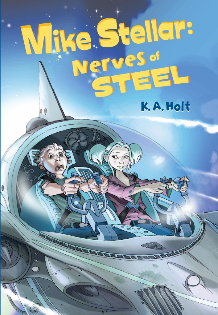 Mike reads books. Nerves of Steel. Science Fiction books for Kids. Mike West Стеллар.