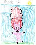 Children's art for What This Story Needs is a Pig in a Wig