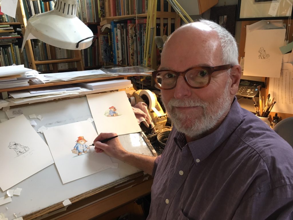 R.W. "Bob" Alley as his drawing board.